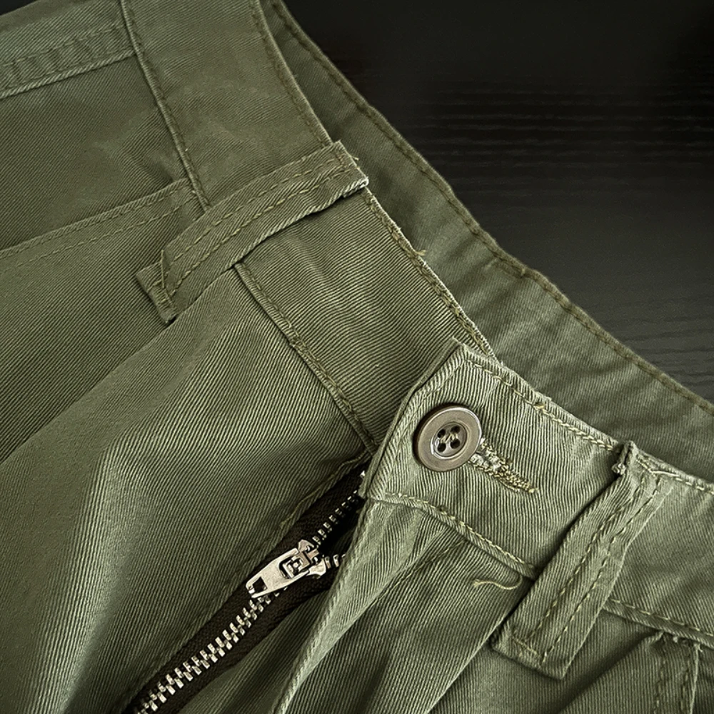 Women Denim Cargo Pants Spring Summer New High Waist Floral Embroidery Drawstring Straight Jeans Casual All-Match Long Pant