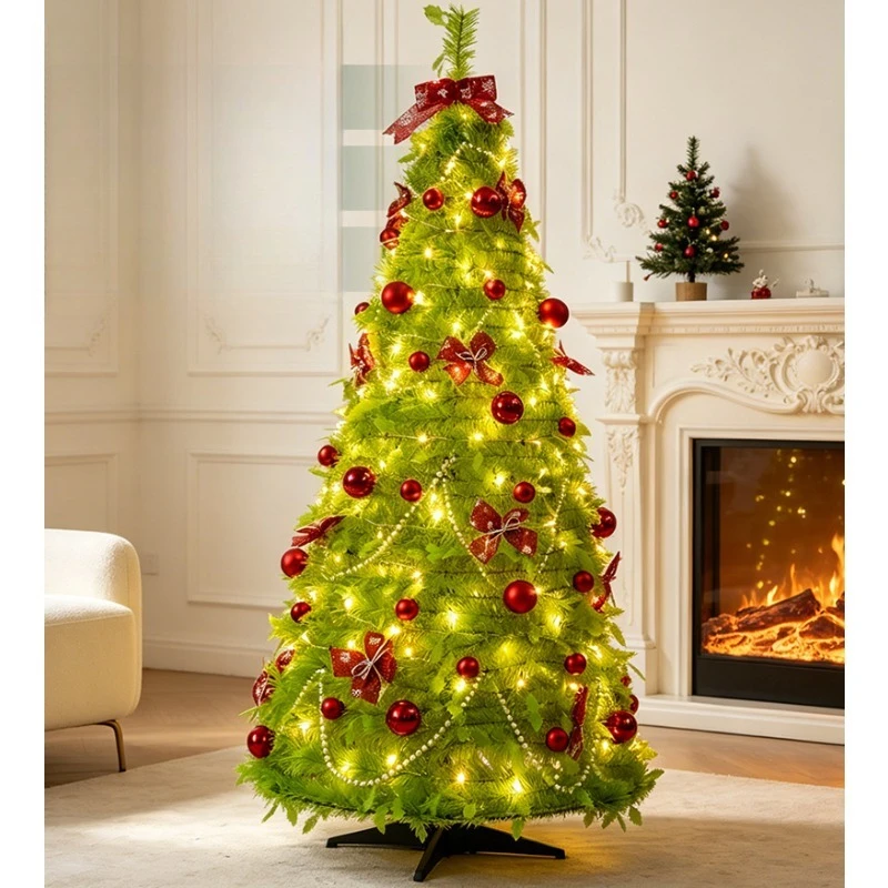 folding-simulated-christmas-tree-household-large-180cm-encrypted-telescopic-tree-floor-ornament