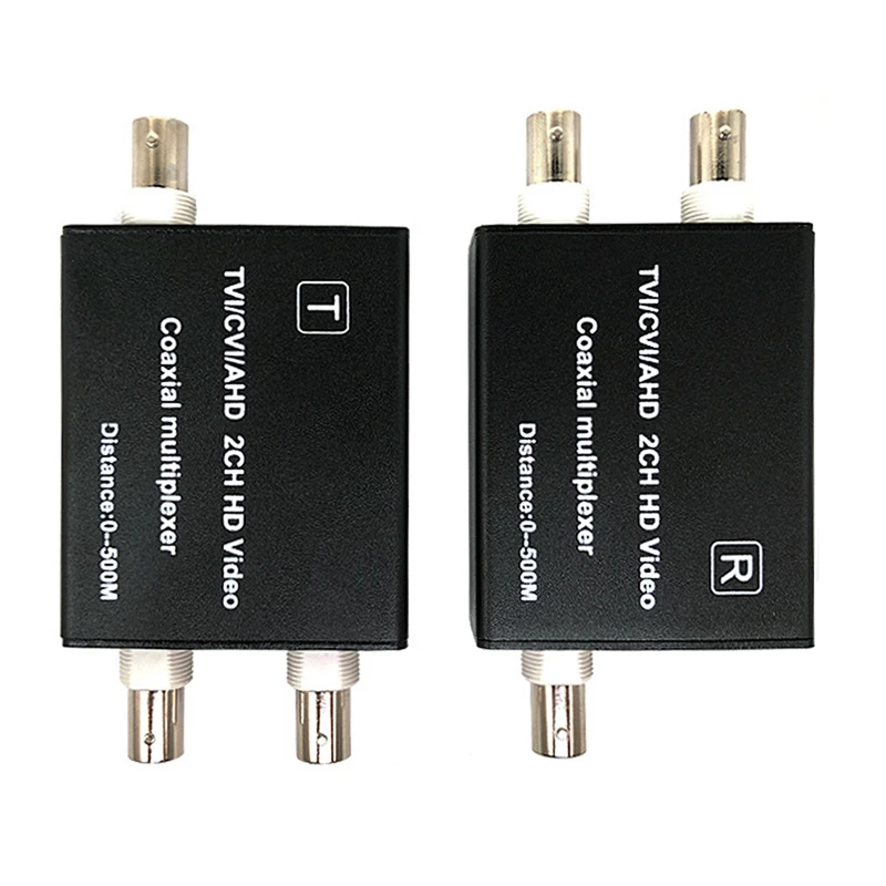 DT21 2CH Video Multiplexer AHD TVI CVI Coaxial Video Converter for CCTV Camera for Hikvision HDcvi 1080P Surveillance System