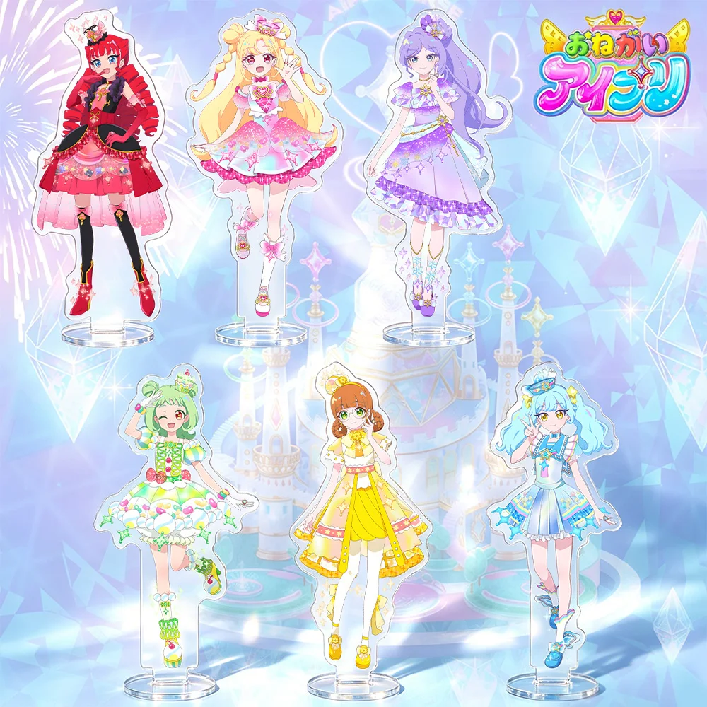 Figura acrílica con llavero de Onegai AiPri Official Nana Atami Ema Mochinaga Olivia Yuki Gumi Tomosaka Aoi Yumemiya Inori Konomi
