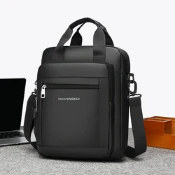 Business Casual Handbag for Men Minimalist Large Capcity Waterproof Shoulder Bag Luggage Strap Design Durable Cross body Bags