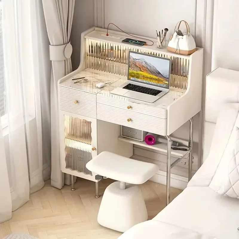 

Large Modern White Vanity Table Aesthetic Full Set Luxury Europa Dresser Bedroom Drawers Beauty Meuble Coiffeuse Furniture