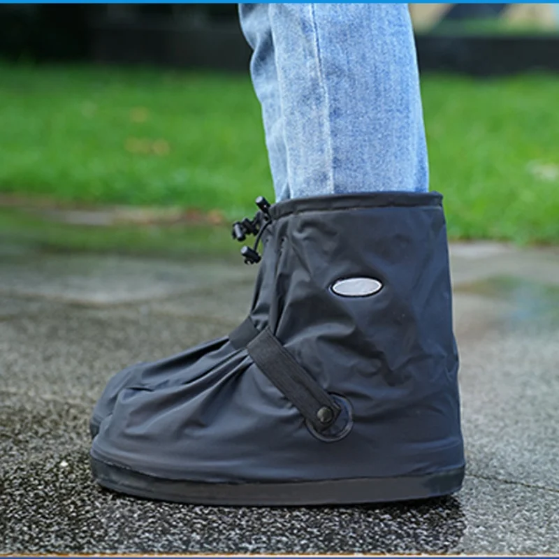 S-XXL Wasserdichte Regenschuhe Abdeckung Wiederverwendbare Wasserstiefel Anti-Rutsch Radfahren Wandern Überschuhe Regen Schnee Nass Sand Schuhe Protektoren – Detail 11