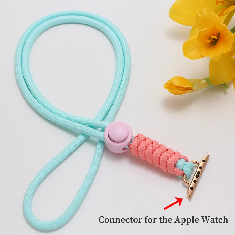 For Apple Watch lanyard 41mm 42mm 45mm 46mm 49mm The rope around the neck s10 s9 s8 s7 s6 Pocket watch braided lanyard s5 s4