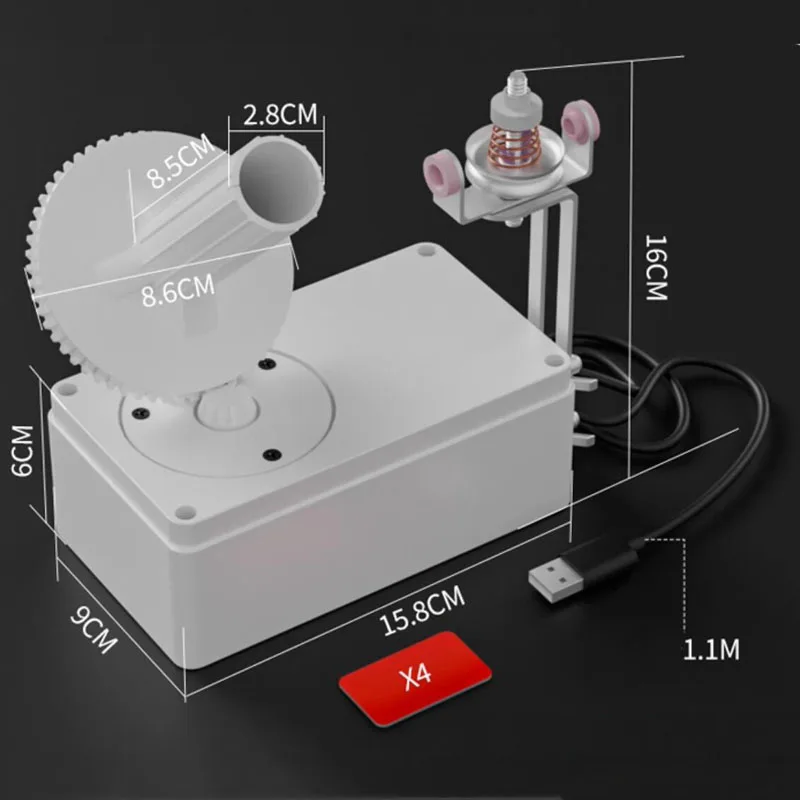 Adjustable speed and tension for neat balls of yarn, automatic electric winder USB powered knitting tool