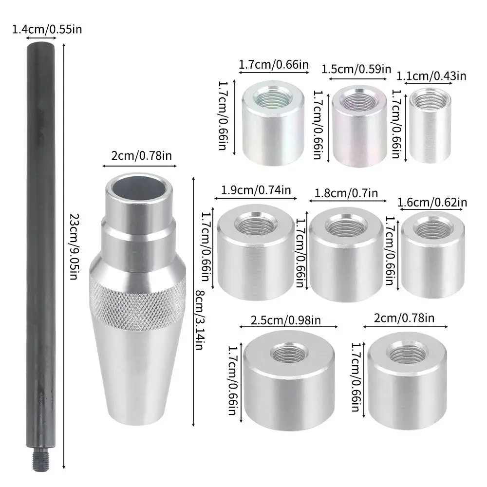 Набор инструментов для выравнивания сцепления, 10 шт., универсальный практичный автомобильный корректор отверстий сцепления, легированная сталь, прочный