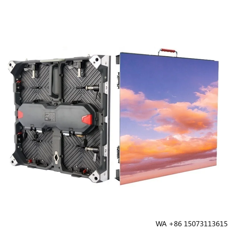 خزانة LED محمولة للإيجار الأمامي المفتوح - شاشة داخلية من الألومنيوم المصبوب مقاس 500 × 500 مم P2.6 #2