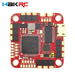 HAKRC F722 AIO Controllore di volo W/BLHELIS 40A 4in1 ESC 2-6S ICM42688 Doppio USB BlackBox Sensore di corrente per RC FPV Racing Drone