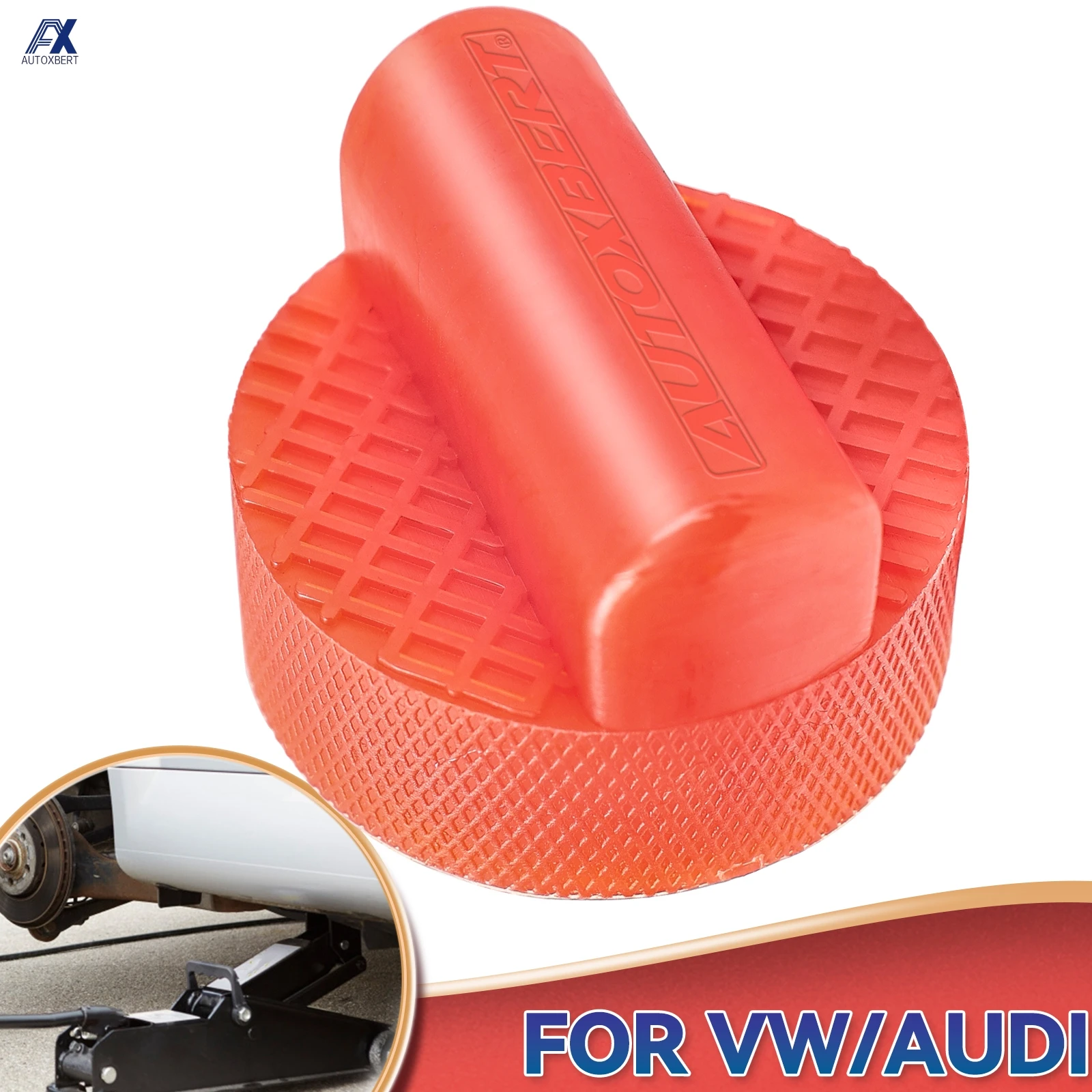 Almohadilla de polietileno Jack, adaptador antideslizante, bloque de soporte, herramienta de elevación de coche para Audi A6 Quattro A7 R8 RS6 RS7 S6 S7 TT, puntos de elevación