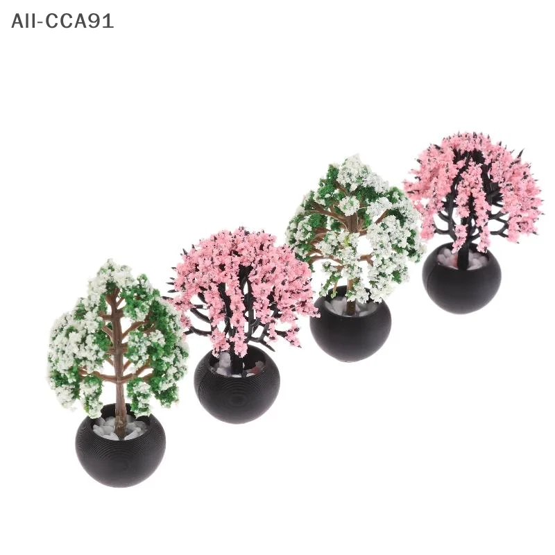 

2Pcs/4Pcs 1/12 Dollhouse Miniature Potted Plants Flower Toy for Dollhouse Accessories Garden Decoration Toy for Kids Gifts