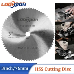 Circular Saw Blade 75mm HSS Cutting Disc Rotary Tool Accessories for Compatible Wood Plastic Aluminum Cutting Access