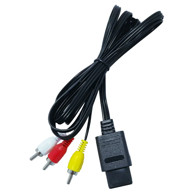 AV RCA Connector Cable, Audio Video 3RCA Cord for N64 Super Nintendo GameCube Retro Game Console
