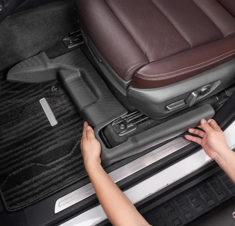 مقعد السيارة تحت وسادة مضادة للركلة مناسبة لسيارة Toyota Prado LC250 2024-2025 وسادة حماية للمقعد الأمامي من مادة TPE ملحقات معدلة #3