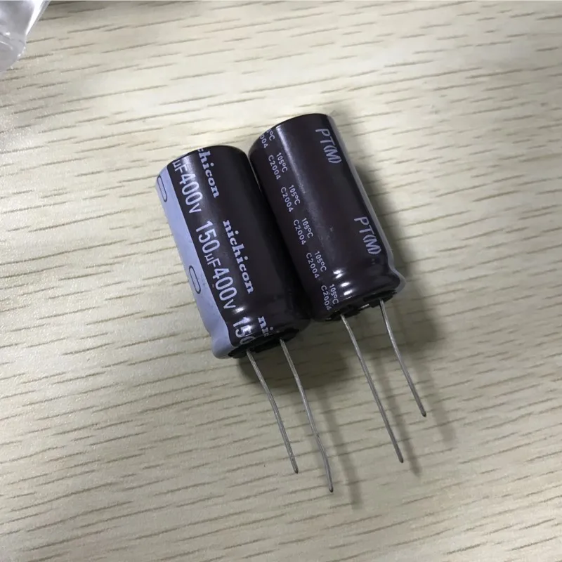 2024 nouveau 150uF 400V NICHICON PT série 18x35mm courant d'ondulation élevé haute fiabilité 400V150uF condensateur électrolytique en aluminium