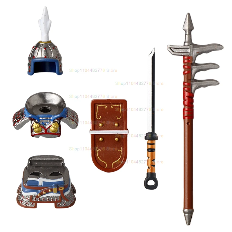 R848 R847 Historia chińska MOC Trzy królestwa Bohater Sun Quan Klocki Montaż klocki Mini figurka akcji Zabawki Prezent świąteczny