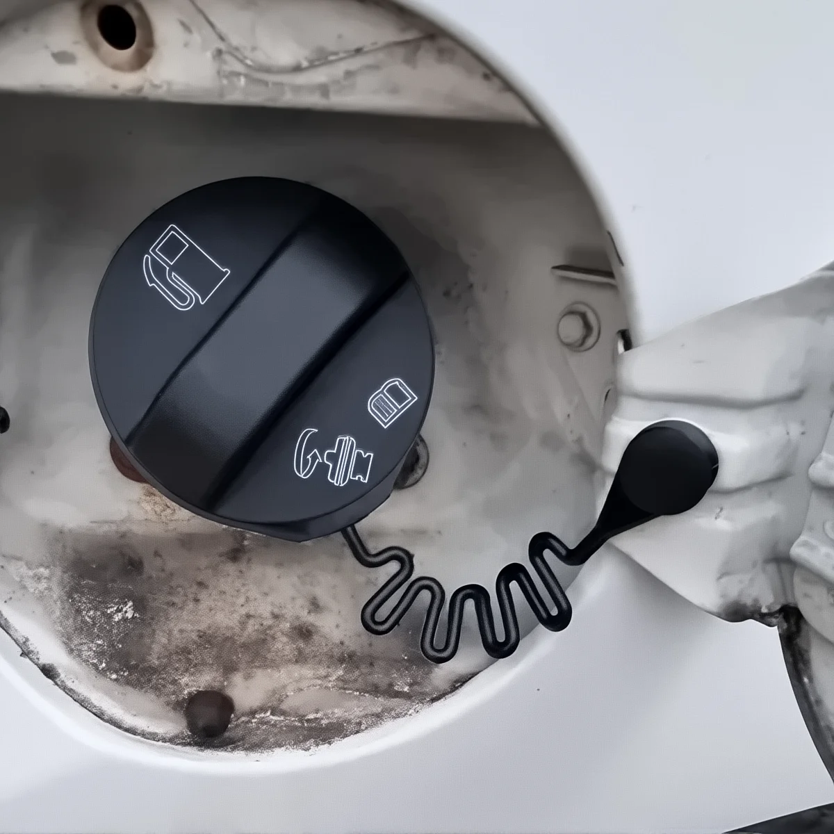 94564508 Car Inner Fuel Tank Cap Cover for Chevrolet Captiva Spark Aveo Matiz Epica 2006-2019 view 6