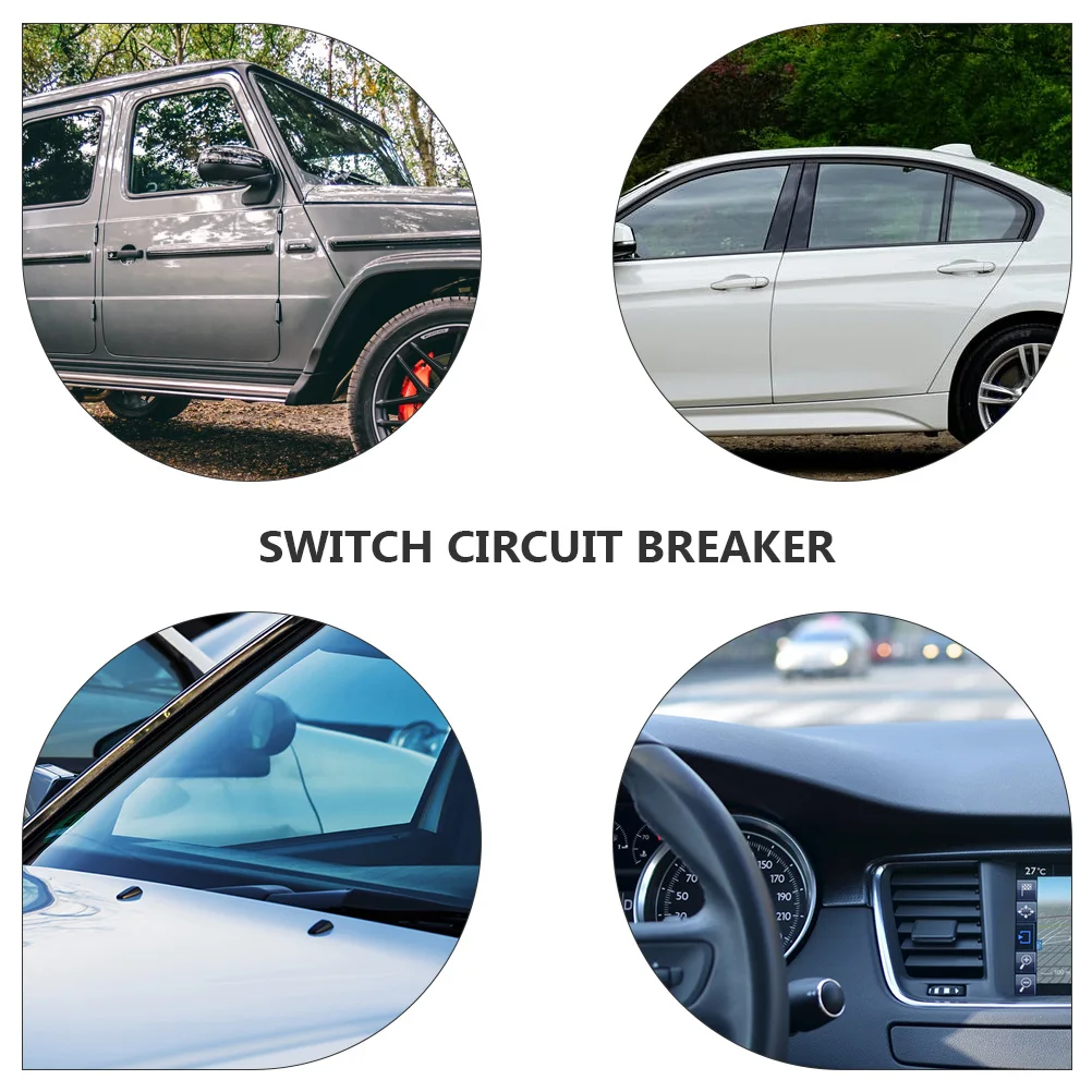 

Waterproof LED Switch Panel 6-Button Rocker Circuit Breaker Car Boat Black ABS Copper Dual SUB Charging Port Overheating