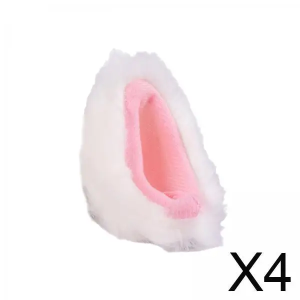 

Plush Ear Decoration Hat Sticker Self Adhesive Motorcycle Helmet Accessory Custom Helmet Decor for Biker Accessories