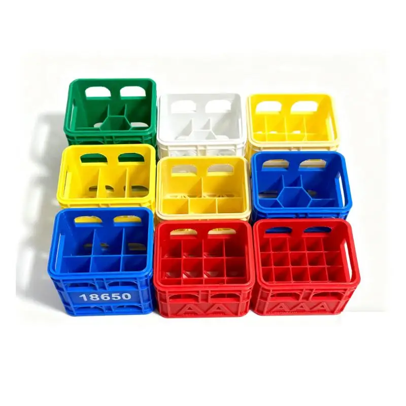 Nueva Caja de Almacenamiento de Baterías Impresa en 3D, Caja de Cerveza DIY No. 5 Aa No. Caja de Almacenamiento Apilable para 7 Baterías Aaa 18650