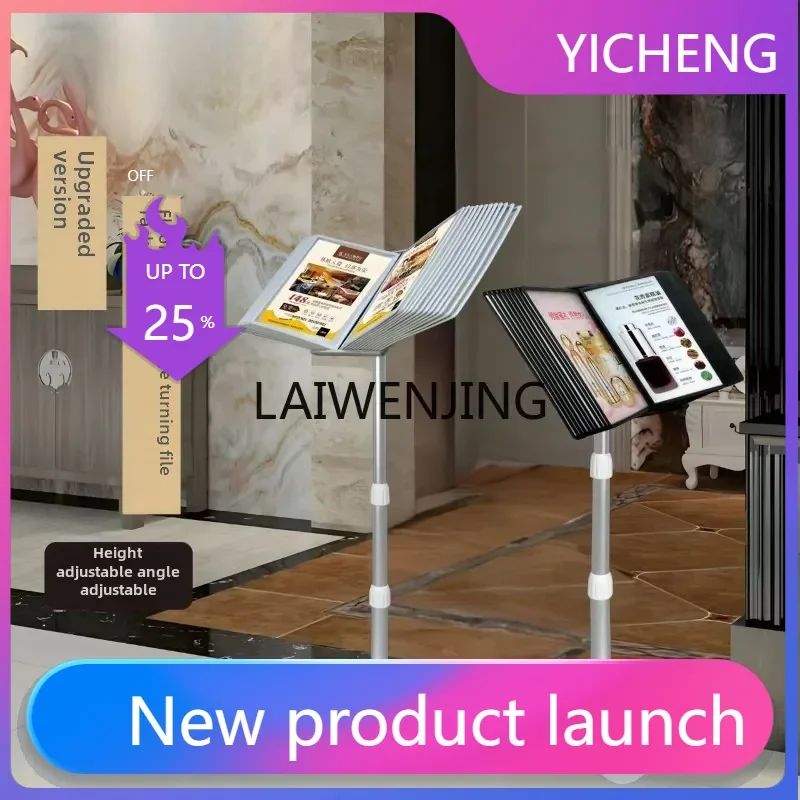 LYY  Floor Flip File Stand Vertical Billboard Display Promotion Information Stand