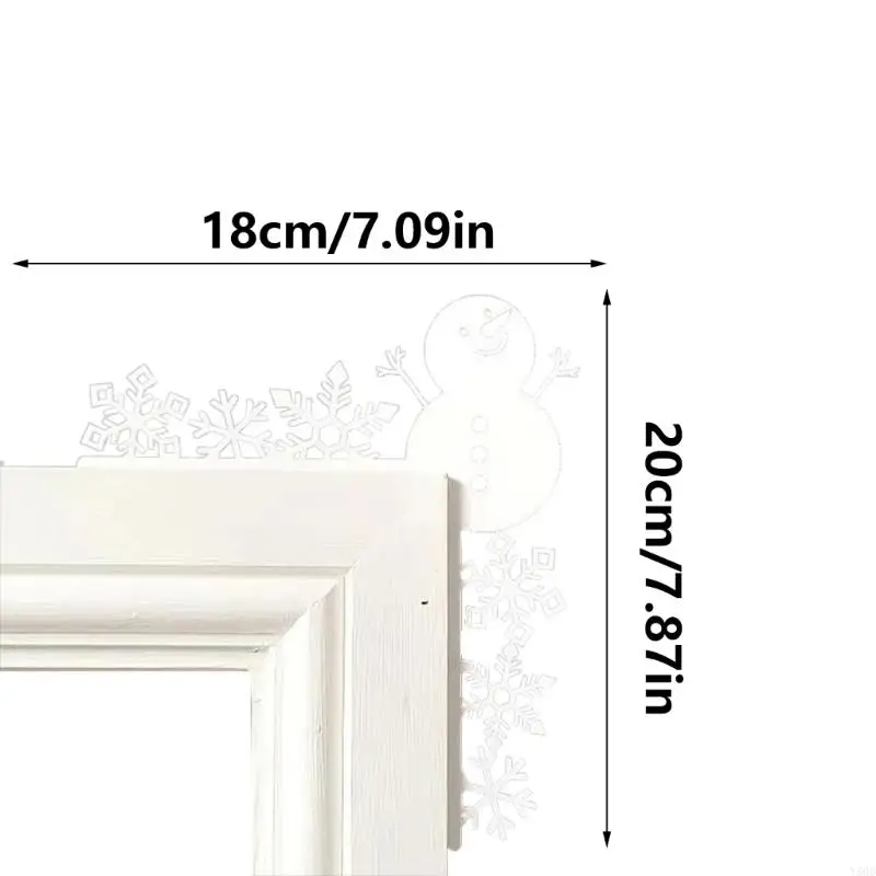 Y5GD Upgrades Metall Christmas Door Corner Decors mit einzigartigen Designs Langer SERVE