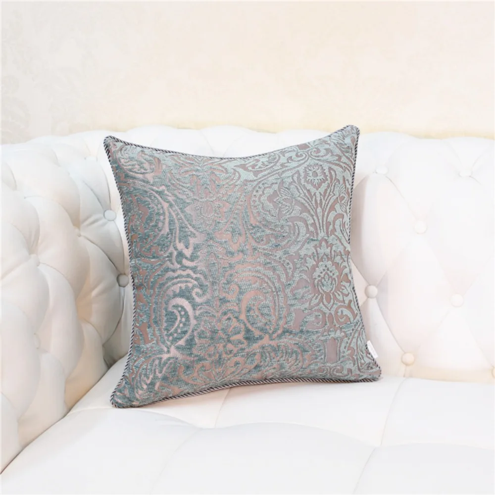 CIFBUY Vintage Flower Stripe Velour Lumbar Cushion Cover Decorative Throw Pillow Case for Home Sofa Car Chair Living Room