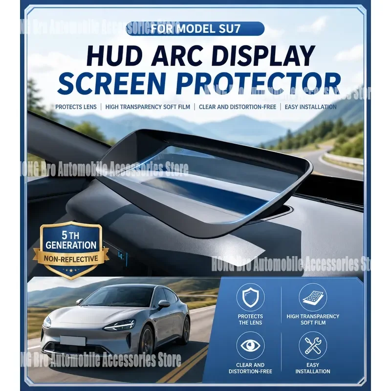 For Xiaomi SU7 Ultra 2024 2025 HUD Head Up Display Protection Frame Instrument Panel Dust Cover Decoration Accessory