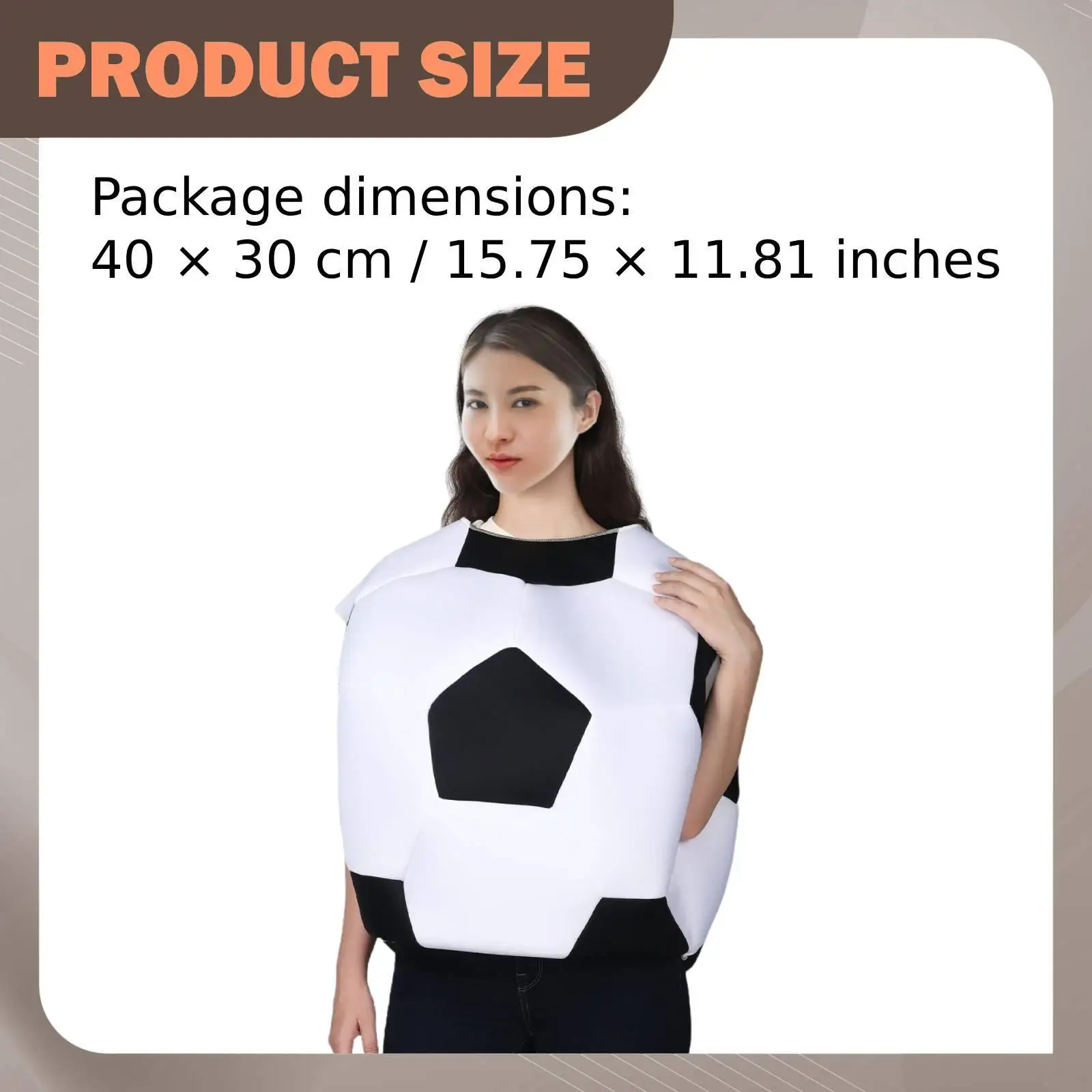 Soccer Ball Costume Breathable Dress up for Theme Parties Festivals Masquerade