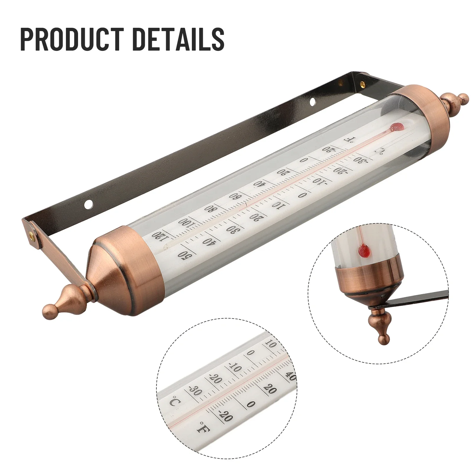 Indoor Thermometer Buiten Thermometer Metaal 10 Inch Thermometer Voor Binnen En Buiten Dual Scale Fahrenheit En Celsius