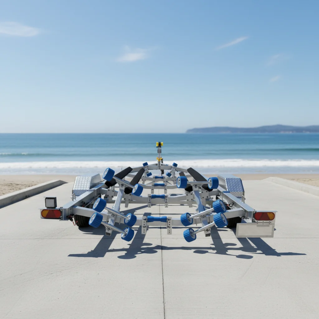 Customizable Galvanized Heavy Duty Boat Trailer with 3500kg Payload Optional Size for Bunk & Watercraft