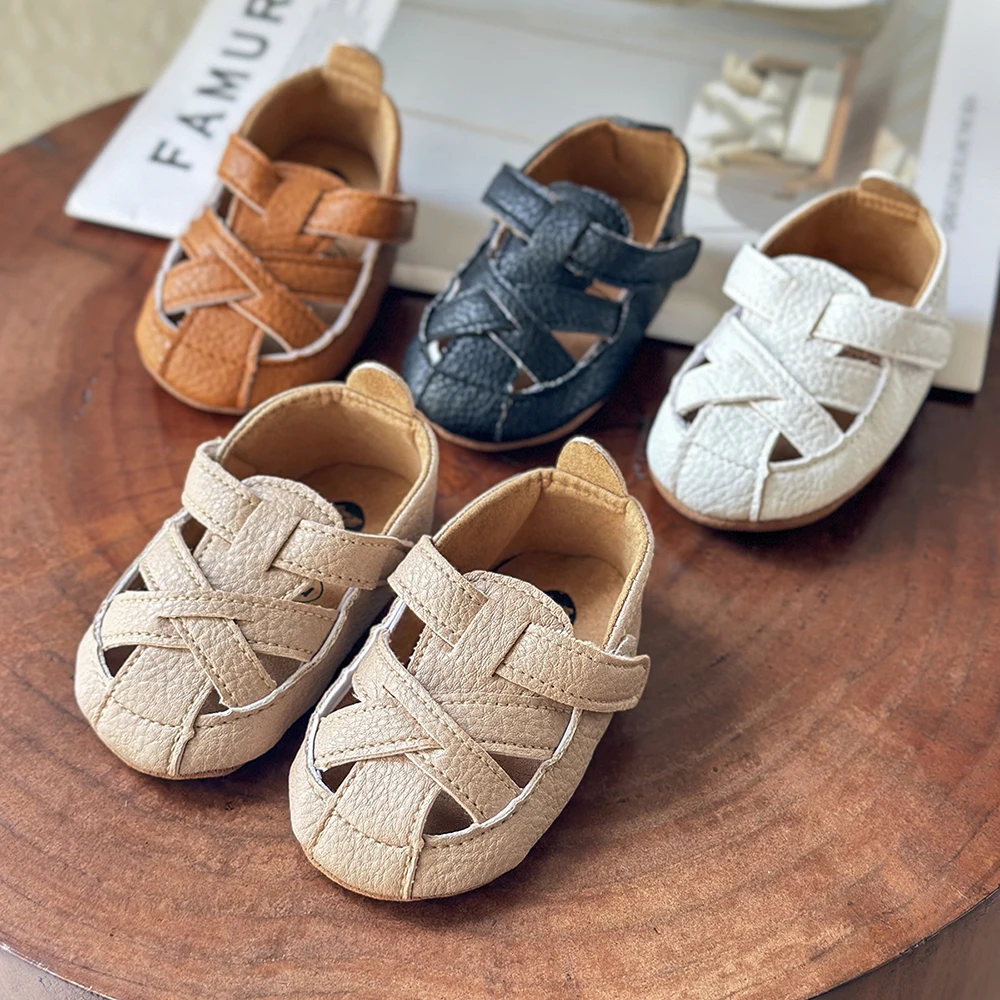 Infant Baby Boys Girls Summer Beach Sandals Breathable Athletic Anti-slip Soft Sole Newborn First Walker Crib Shoes