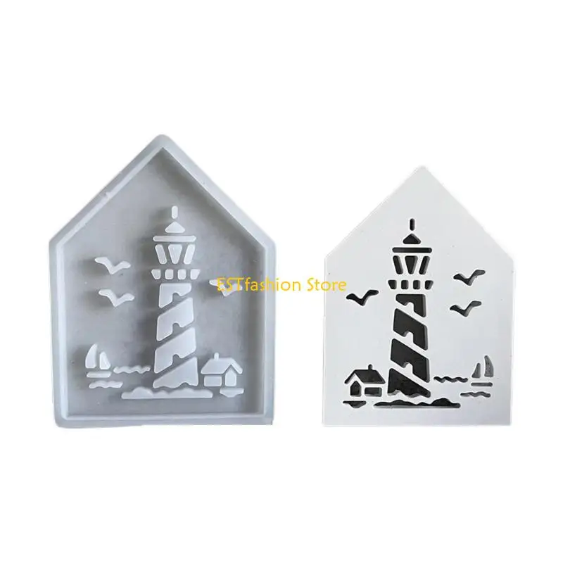 Y5GC Silicone Light House Craft Silicone Mold for DIY Enthusiasts Creating Marine Themed Decorations