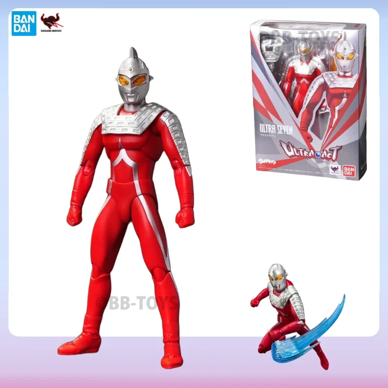 

В наличии Bandai Ultra-ACT Ultraman Series UltraSeven подвижная аниме-фигурка Коллекционная оригинальная коробка Готовые игрушки BB