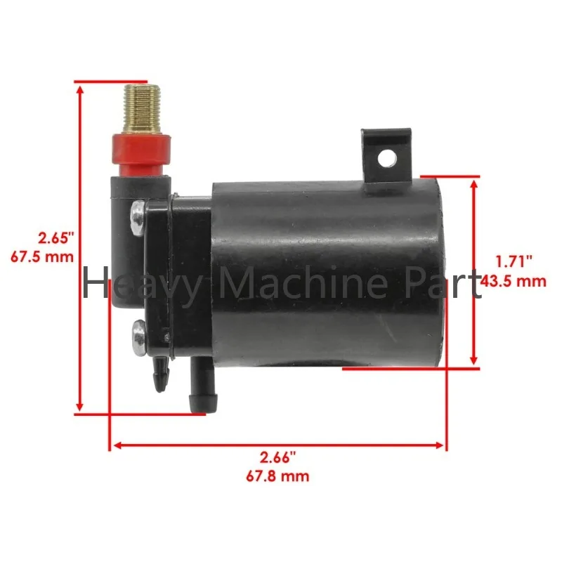 Omc Johnson Evinrude 5007356 5828665 397909용 연료 프라이머 초크 솔레노이드