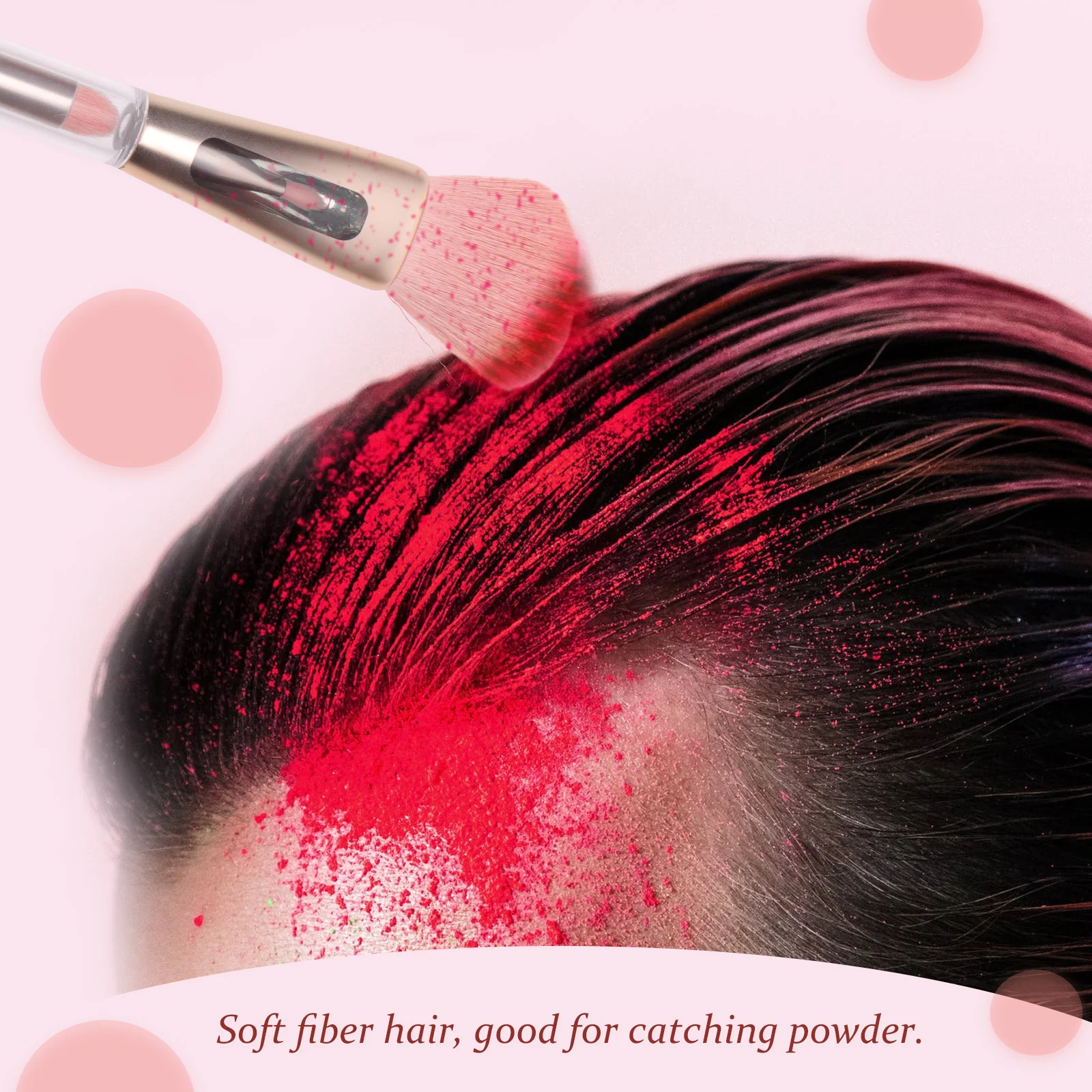 

Multifunctional Blush Brush Woman Makeup Brushes Portable Plastic Abs Beauty Tool Eyeshadow Compact Design Long Use