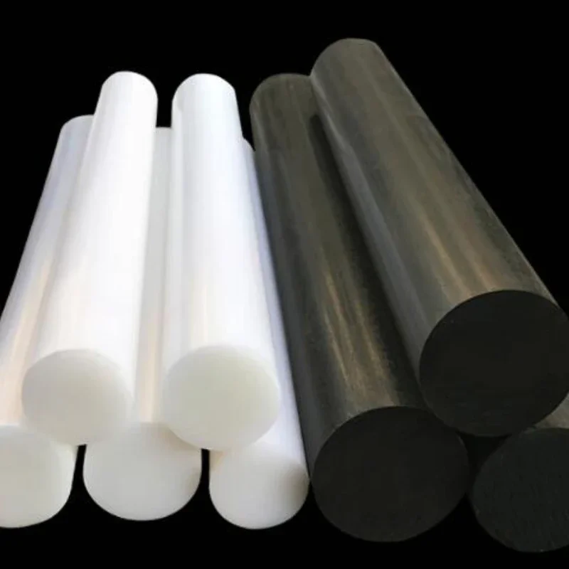 1Pcs 5mm-60mm OD Polyoxymethylene POM Black Polyacetal Solid Damping Buffer Machinable Plastic Round Bar Stock Pin 250mm Length