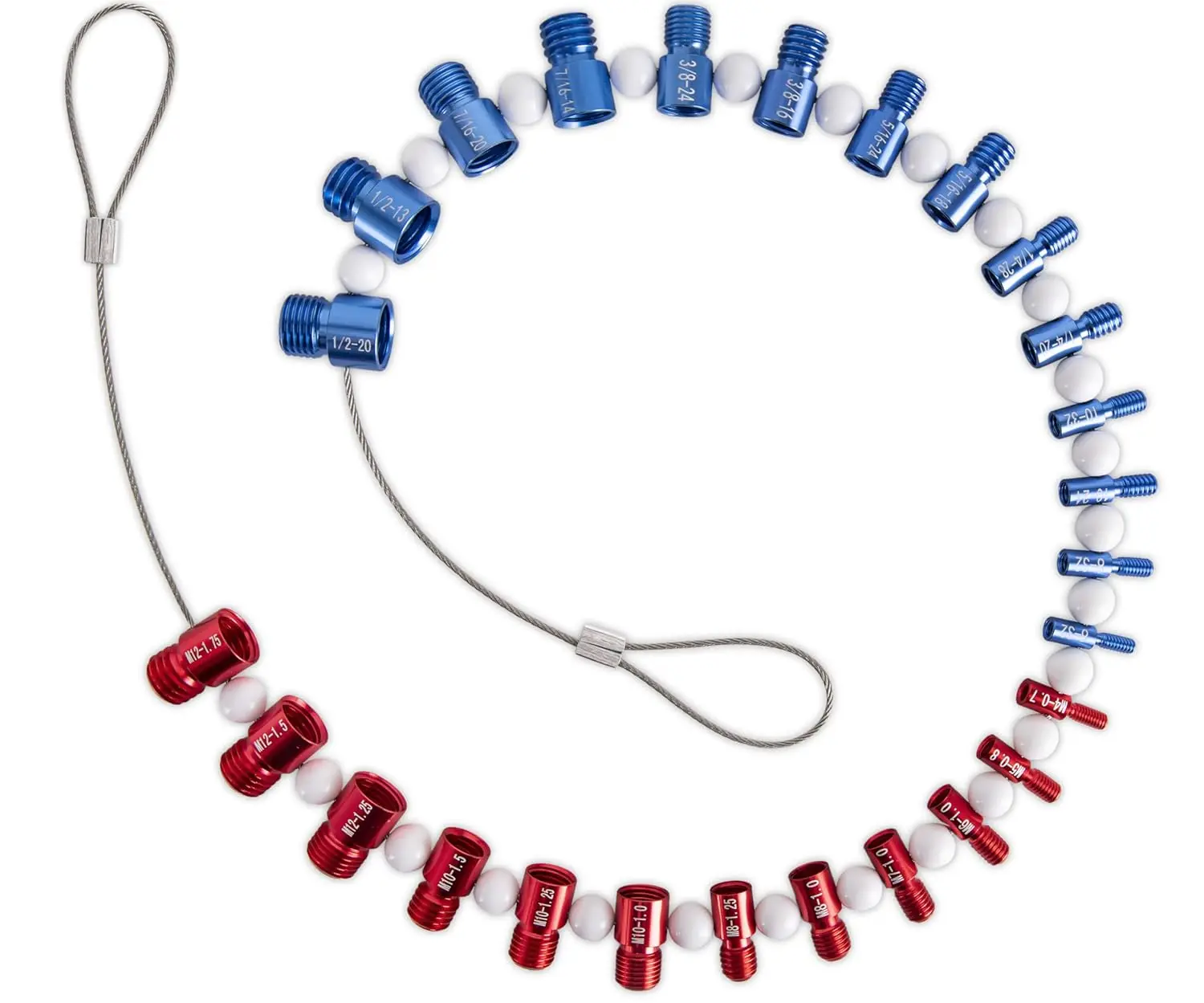 Screw Thread Checker Nut and Bolt Thread Checker 26 Gauges-14 Imperial & 12 Metric Inspection Measuring Tool Set
