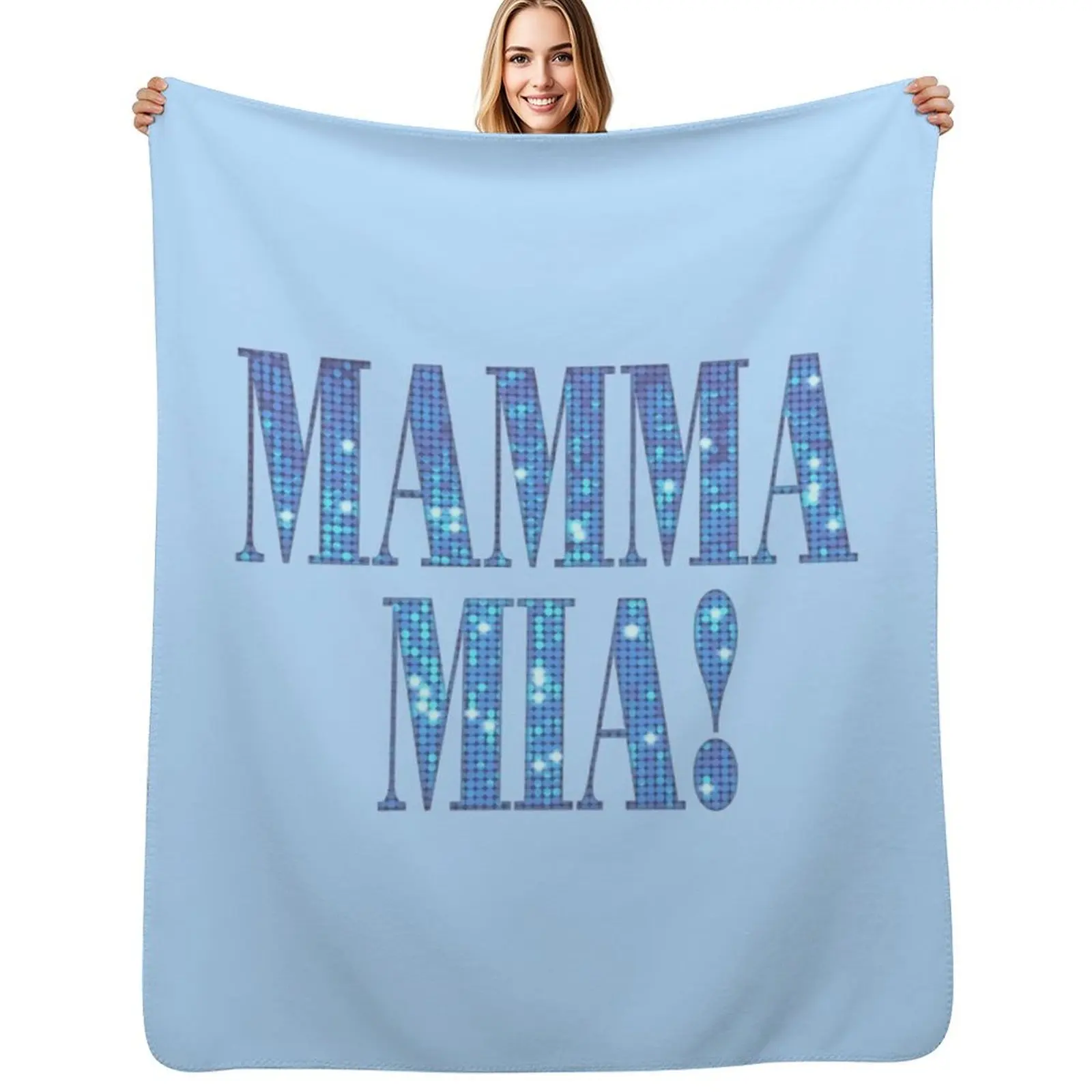 

Mamma Mia -disco- Throw Blanket Hair sofa bed Blankets For Sofas Sleeping Bag Blanket