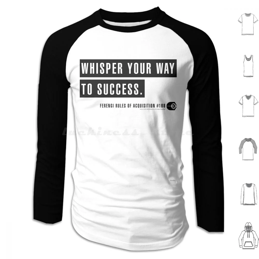 Star Deep Space Nine Whisper Your Way To Success Hoodie Cotton Long Sleeve Star Deep Space Nine Ferengi Rules Of