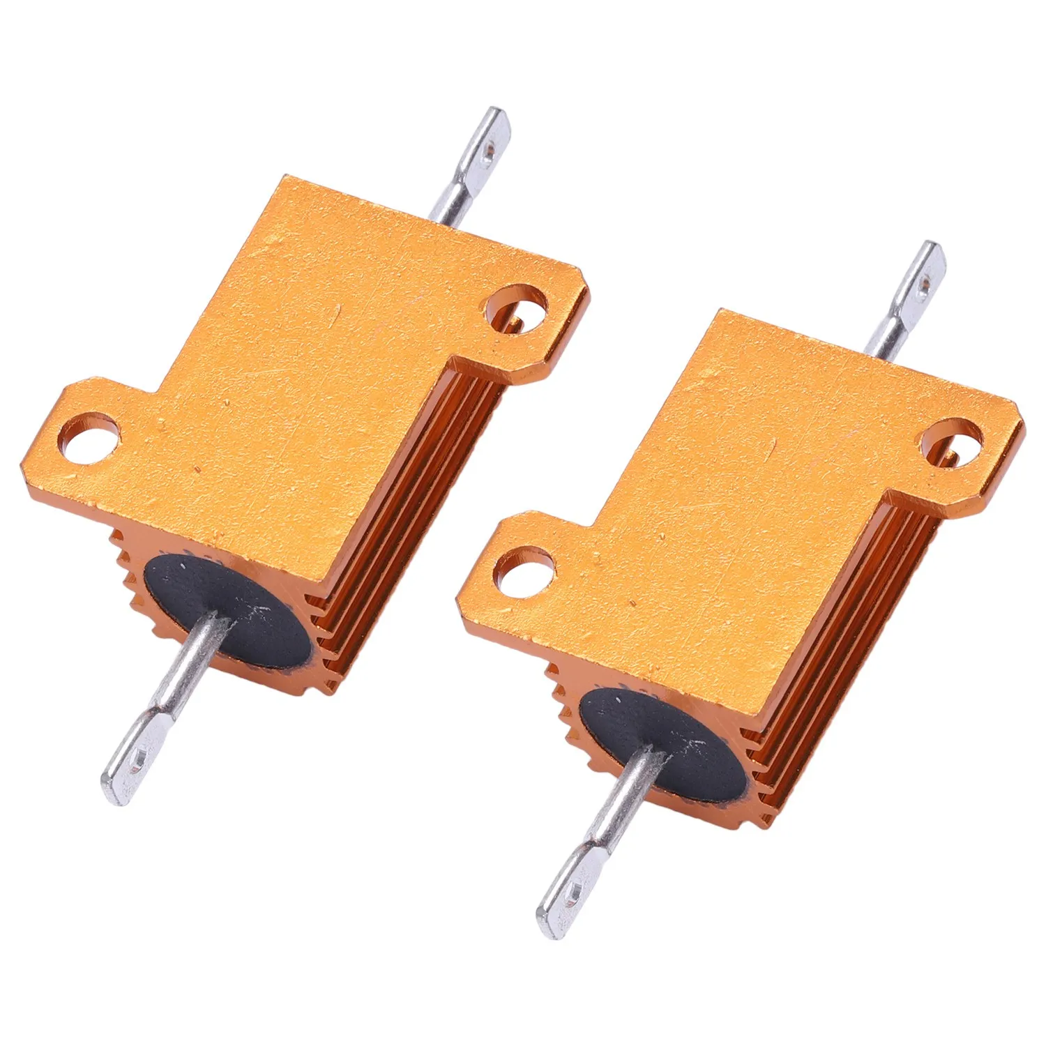 2 Pcs Aluminum Clad Wire Wound Resistors 25W 30 Ohm 5%