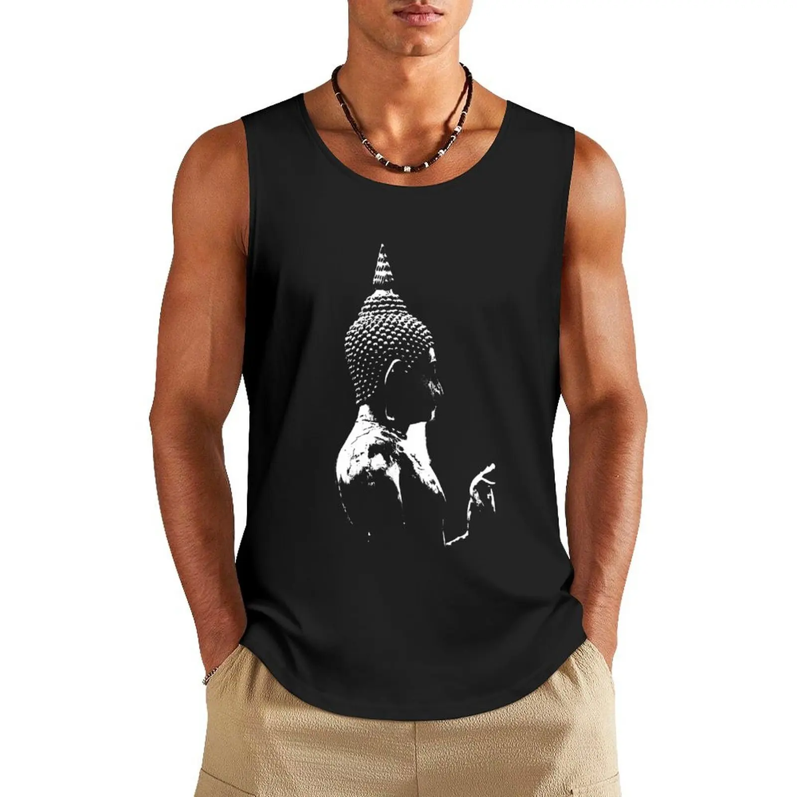 

Buddha is Peace Tank Top men gym anime gym best selling products