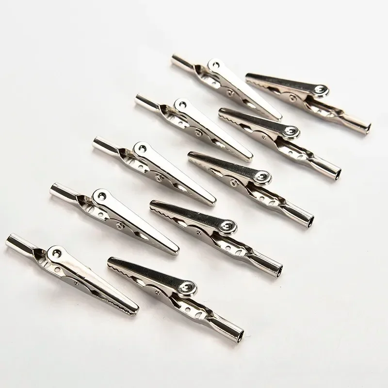 50Pcs/pack Metal Alligator Crocodile Clips for Gundam Military Model Assembly Painting Cable Lead High Quality Alligator Clips