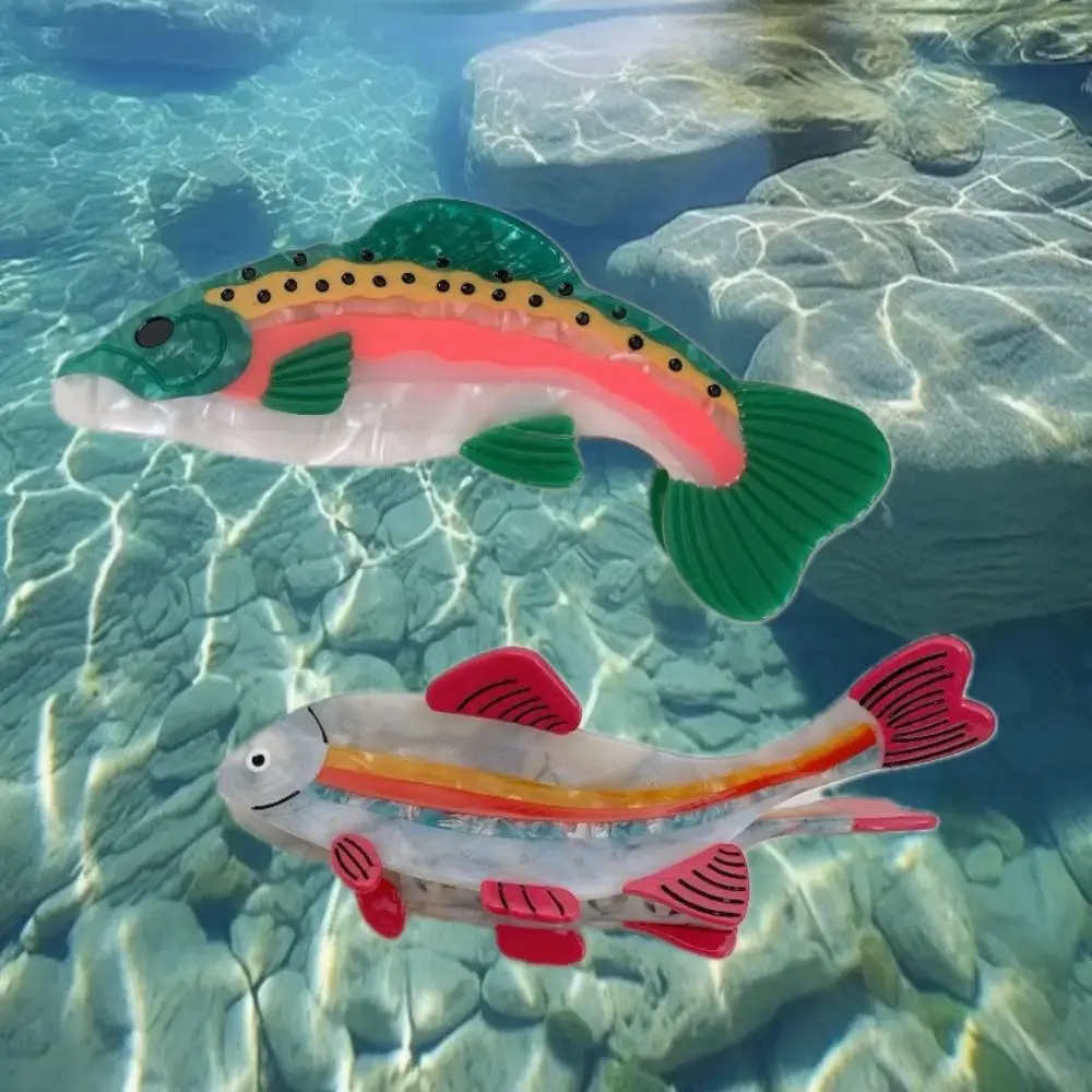 

Cute Ocean Animal Hair Clip Creative Acetic Acid Small Fish Hair Claw Hair Accessories Korean Style Headwear Geometry Shark Clip