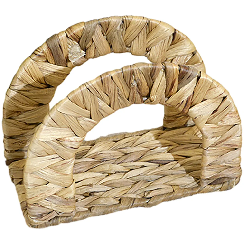 

Napkin Holder Woven Paper Organizer for Table Modern Christmas Shelf Dispensers Household Upright Rattan Kitchen Bar Decorative