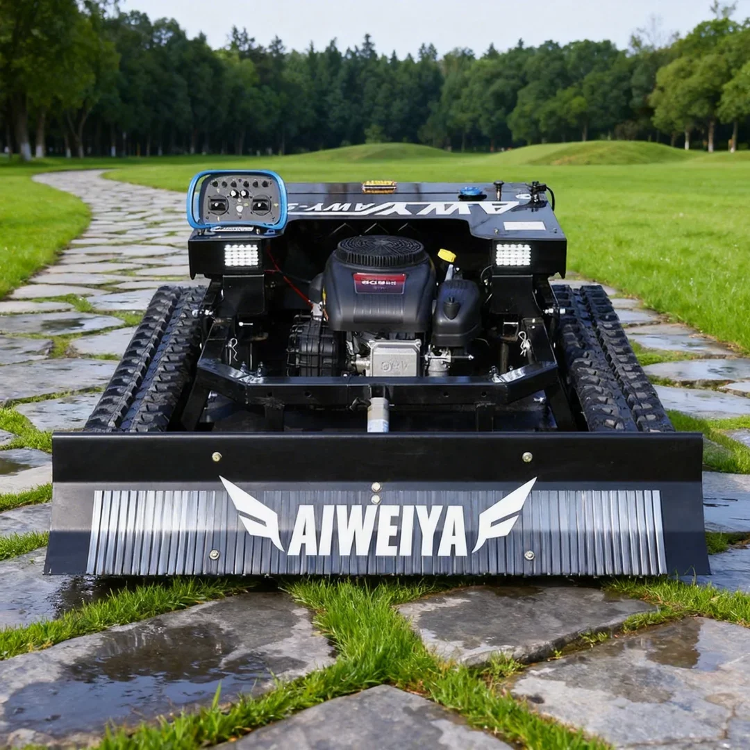 Customized Fast Delivery All-Terrain Flail Lawn Mower Remote Control Tank Robot CE Euro V for Large Farm & Lawn