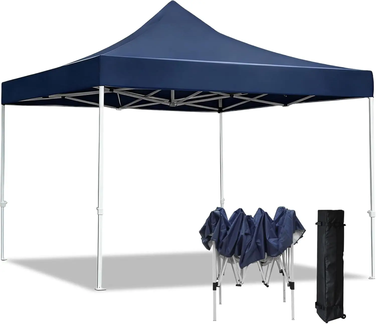 

Canopy Tent, Outdoor Pop Up Canopy for Parties and Events, Instant Portable Sun Shade Gazebo with Roller Bag