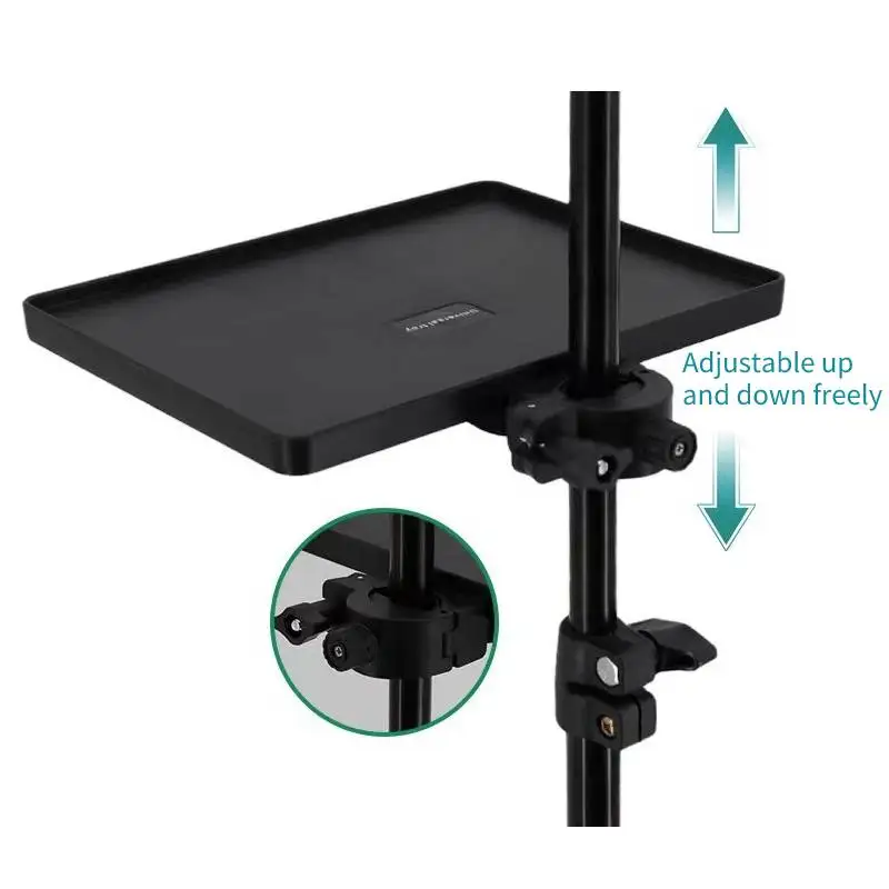 Multifunctional Hair Tool Tray Tripod Stand Adjustable Salon Tray Holder for Hair Styling Trimming and Hairdressing