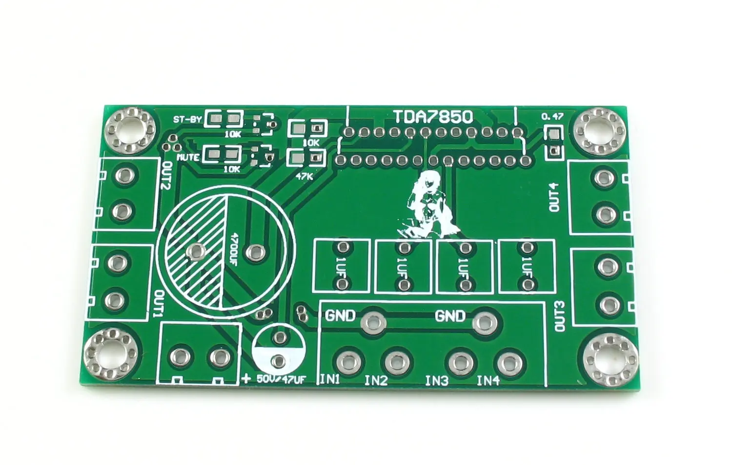 LJM TDA7850 자동차 오디오 파워 앰프 앰프 보드 클래스 AB 50W * 4 채널 MOSFET 풀 브리지 파워 앰프, 4 × 50W