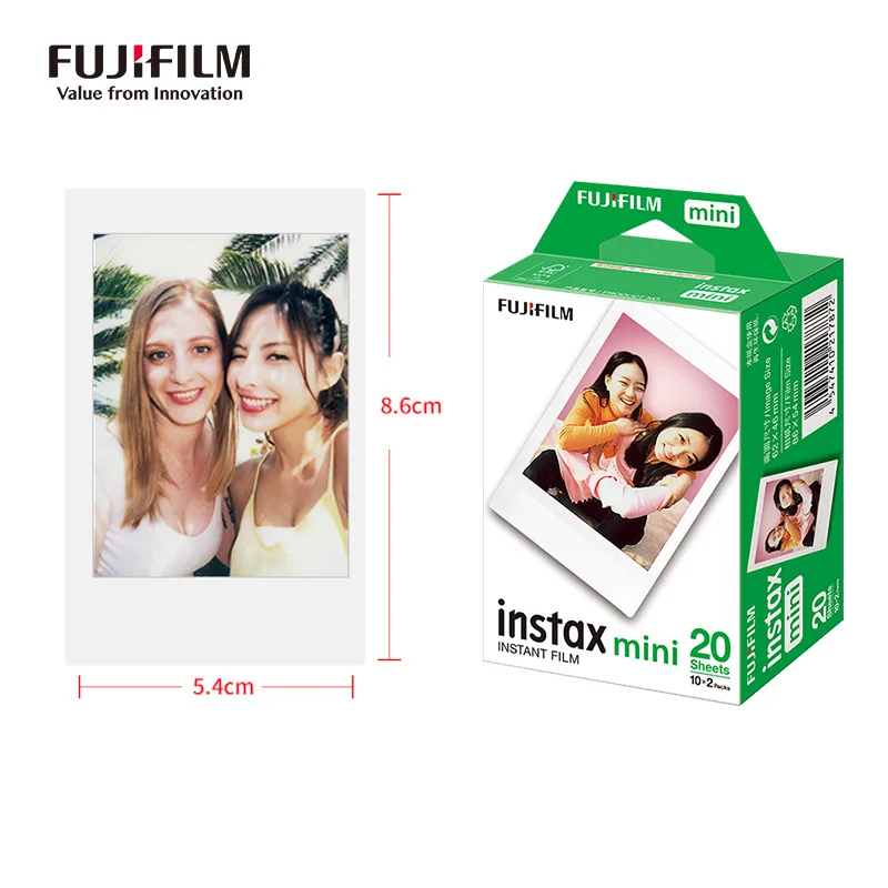 Origin Fujifilm Instax Mini Film Paper for Fuji Instant Film Cameras Instax Mini 13 12 11 9 40 70 90 Link Liplay EVO view 3