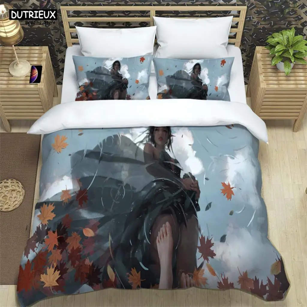 Sexy And Enchanting Beauty Printed Bedding Soft And Comfortable Fashion Gift For Friends  Customizable Comforter Bedding Sets